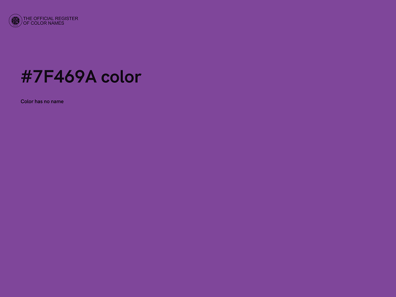 #7F469A color image