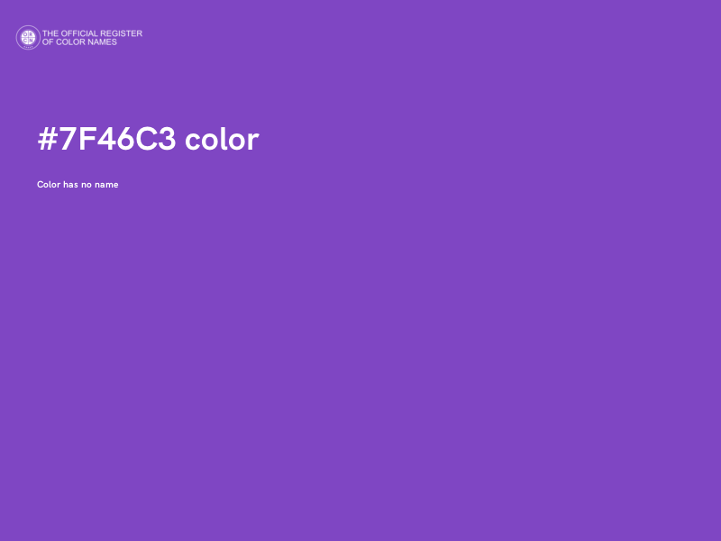 #7F46C3 color image