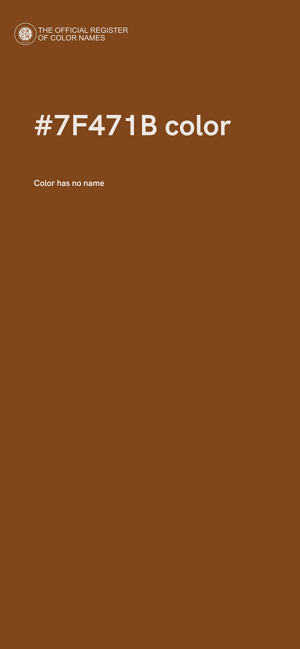 #7F471B color image