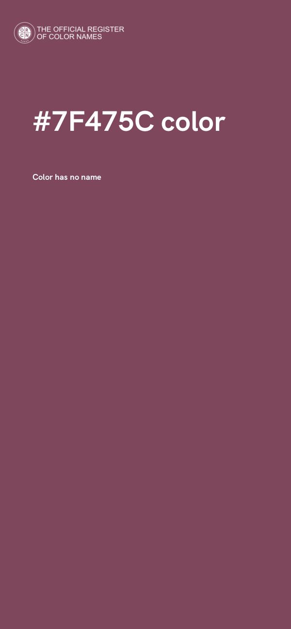 #7F475C color image
