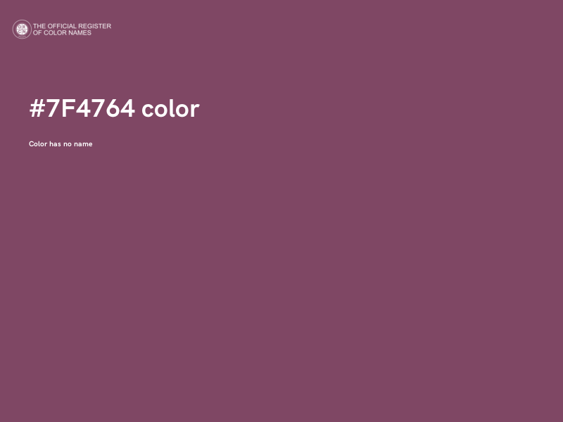 #7F4764 color image
