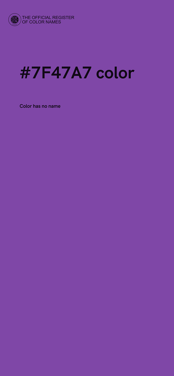 #7F47A7 color image