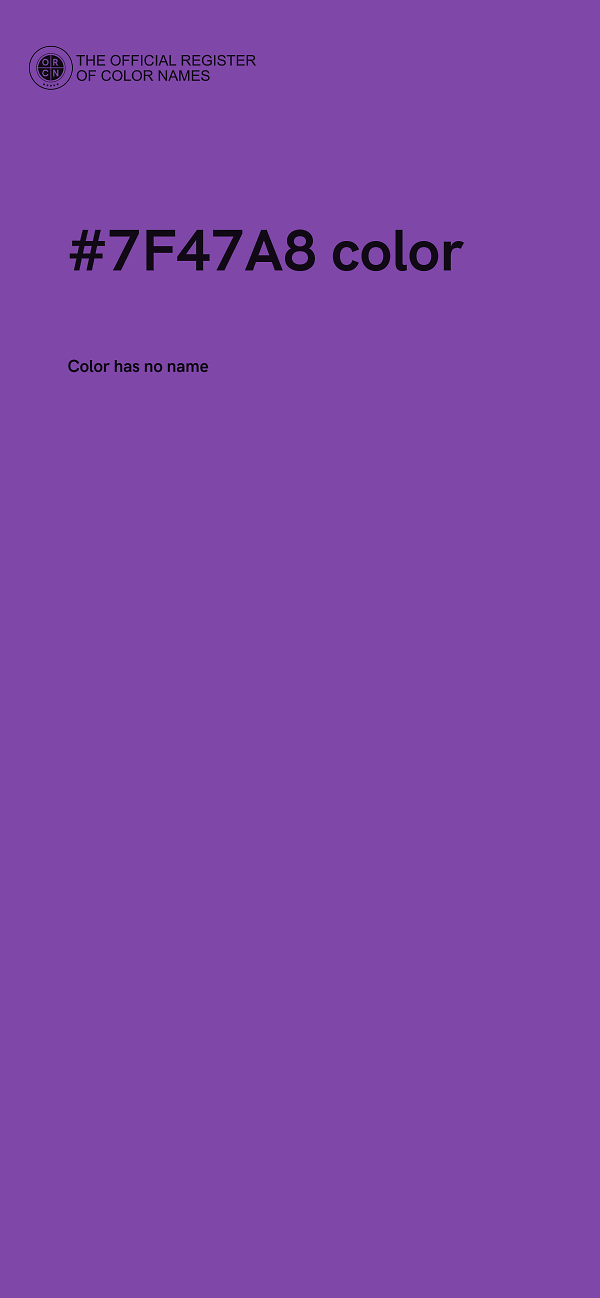 #7F47A8 color image