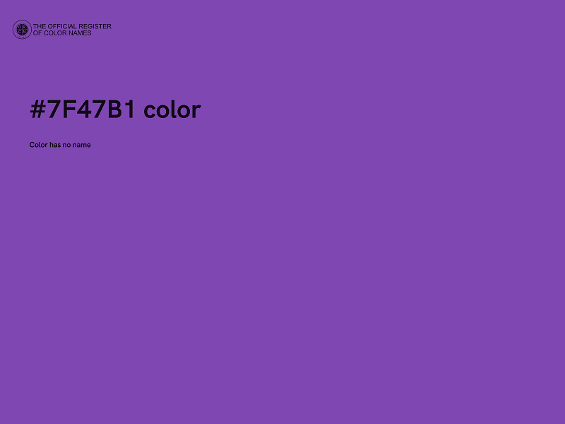 #7F47B1 color image