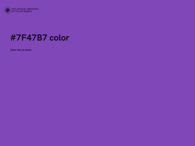 #7F47B7 color image