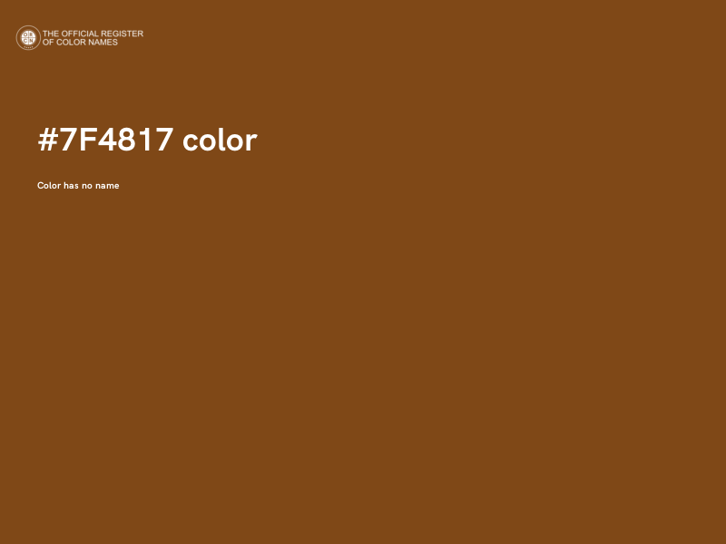#7F4817 color image
