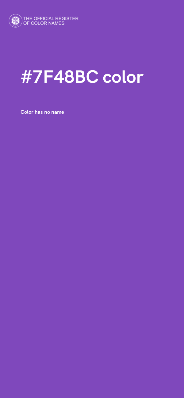 #7F48BC color image