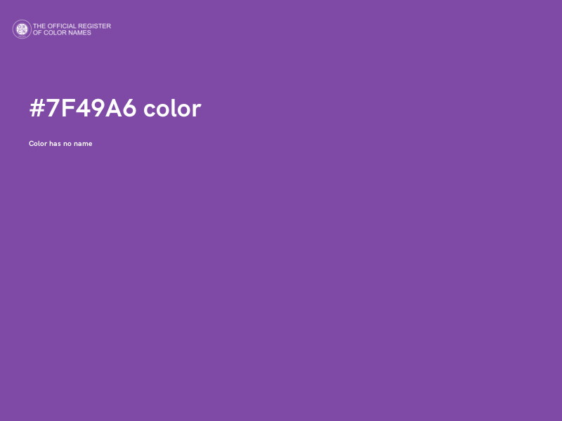 #7F49A6 color image