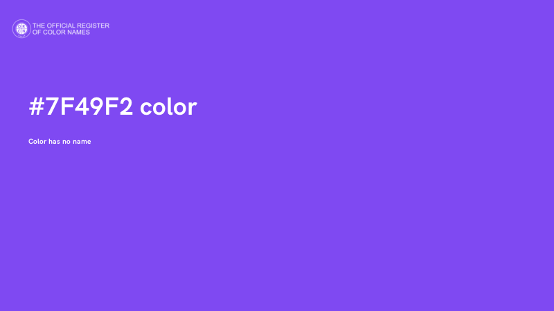 #7F49F2 color image