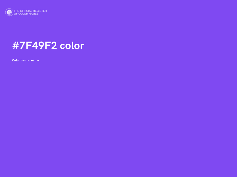 #7F49F2 color image