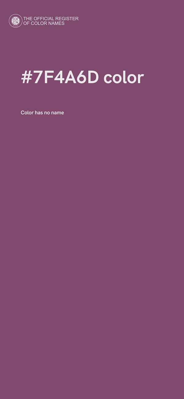 #7F4A6D color image