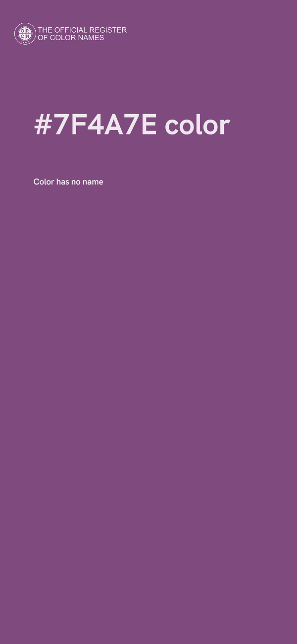 #7F4A7E color image