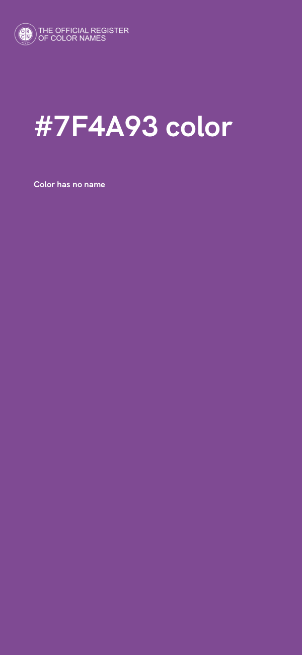 #7F4A93 color image