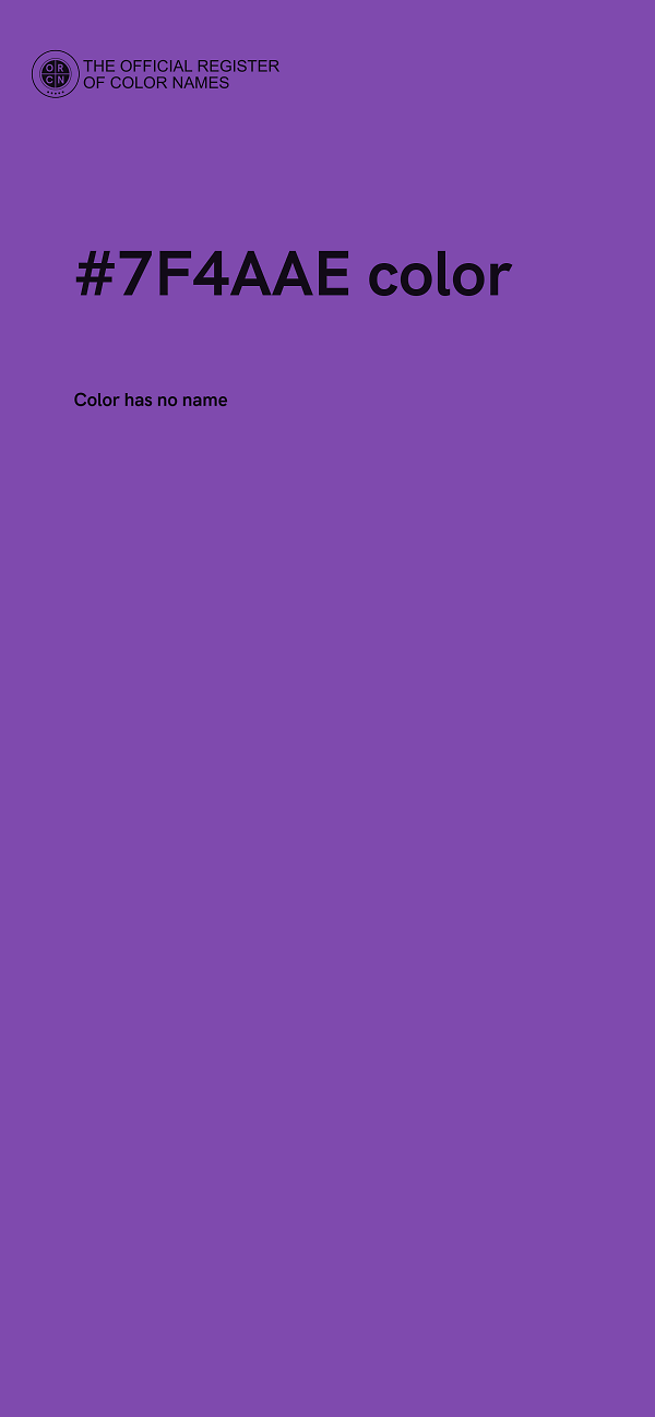 #7F4AAE color image