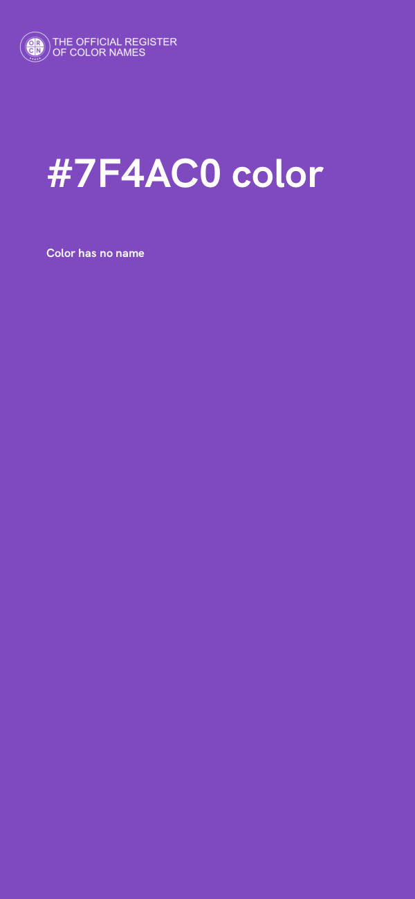 #7F4AC0 color image