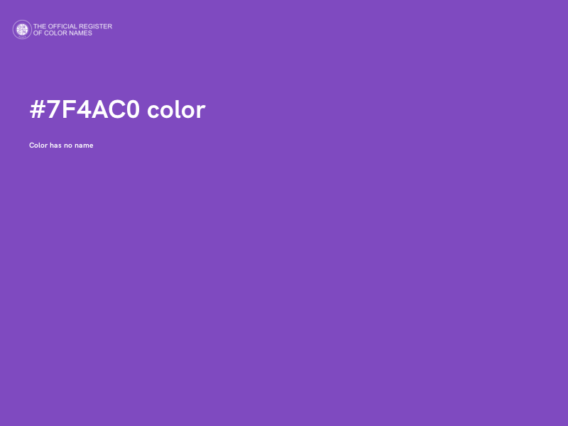 #7F4AC0 color image