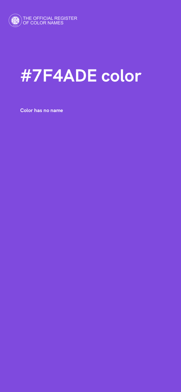 #7F4ADE color image
