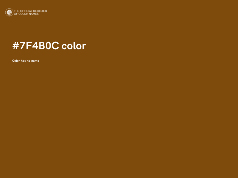 #7F4B0C color image