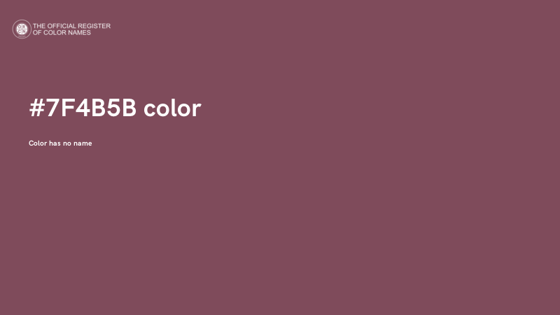#7F4B5B color image