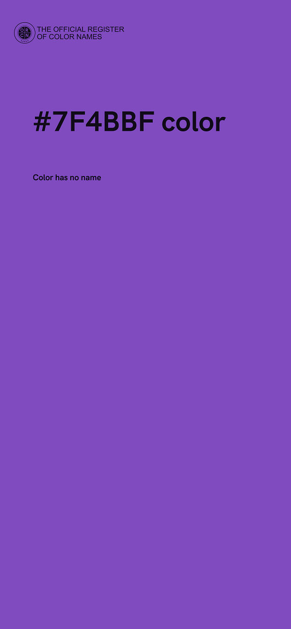 #7F4BBF color image