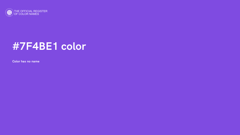 #7F4BE1 color image