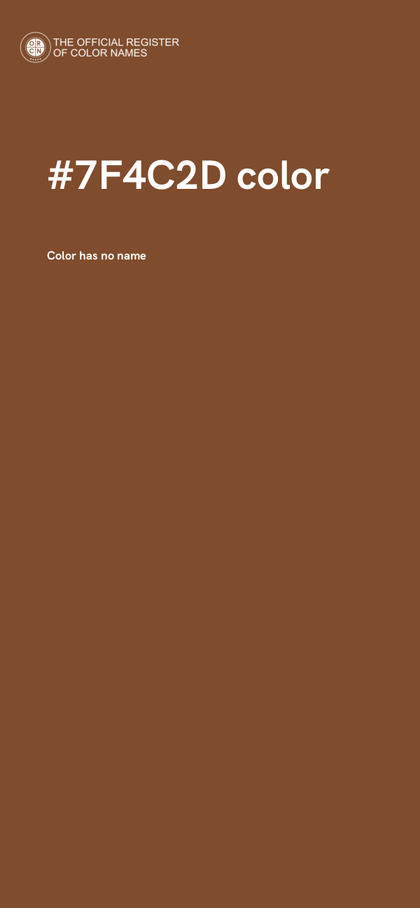 #7F4C2D color image