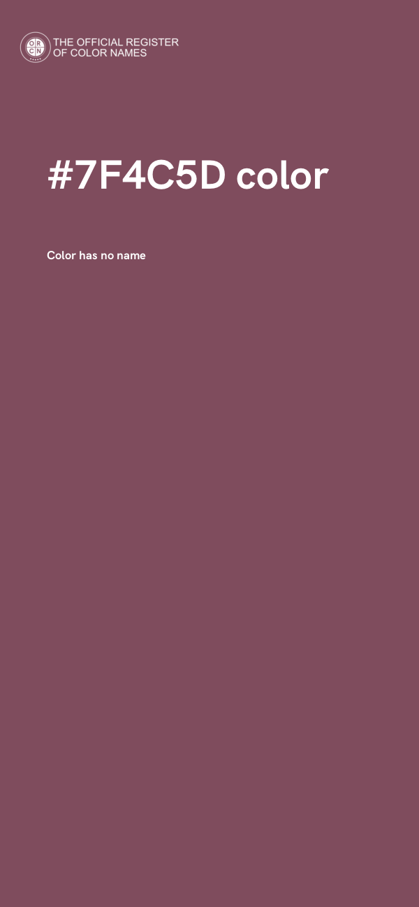 #7F4C5D color image