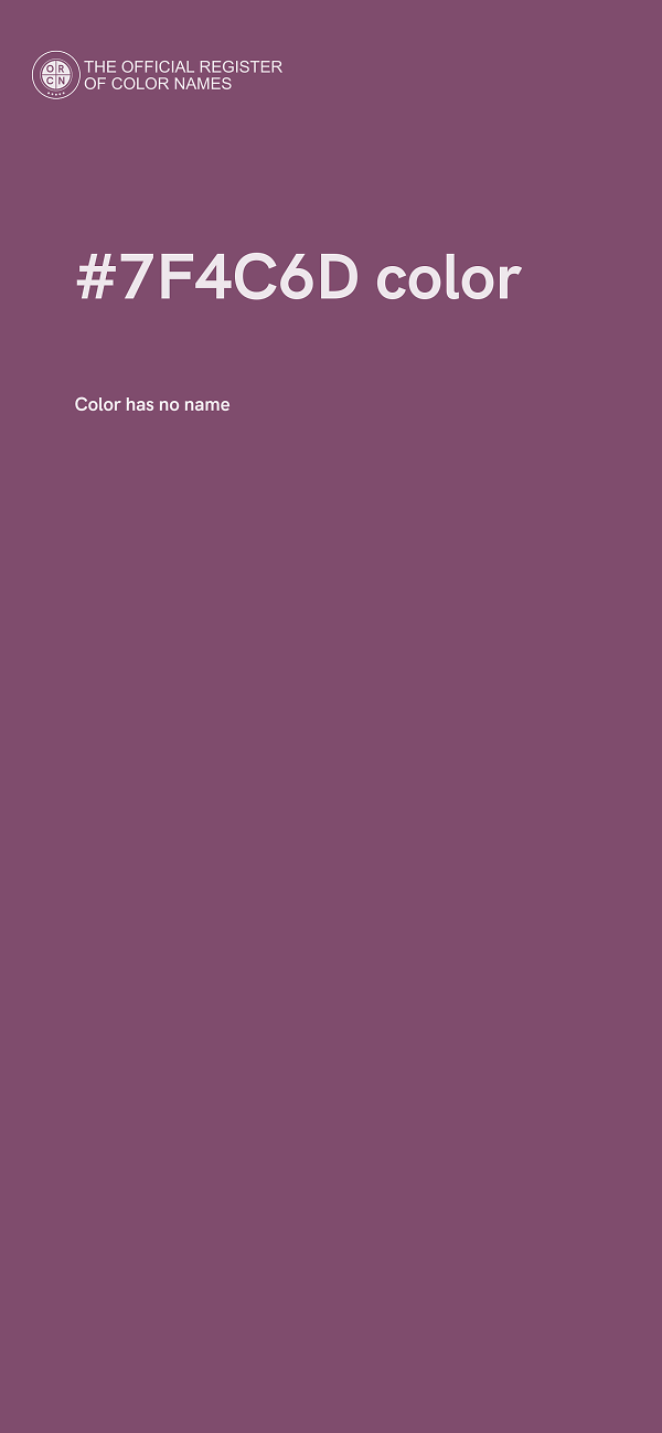 #7F4C6D color image