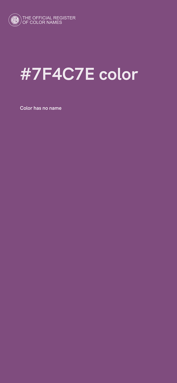 #7F4C7E color image