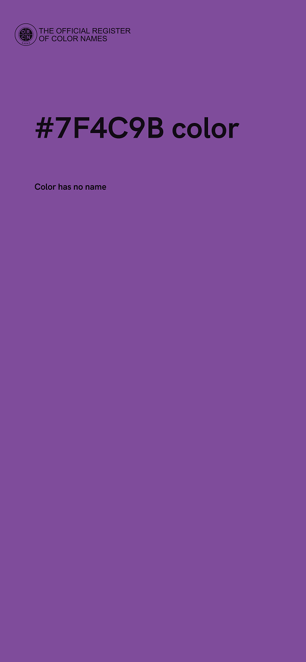 #7F4C9B color image
