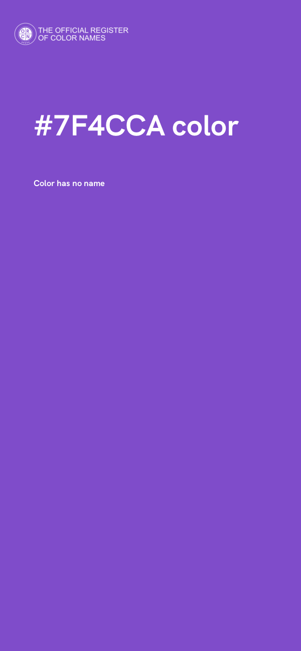 #7F4CCA color image