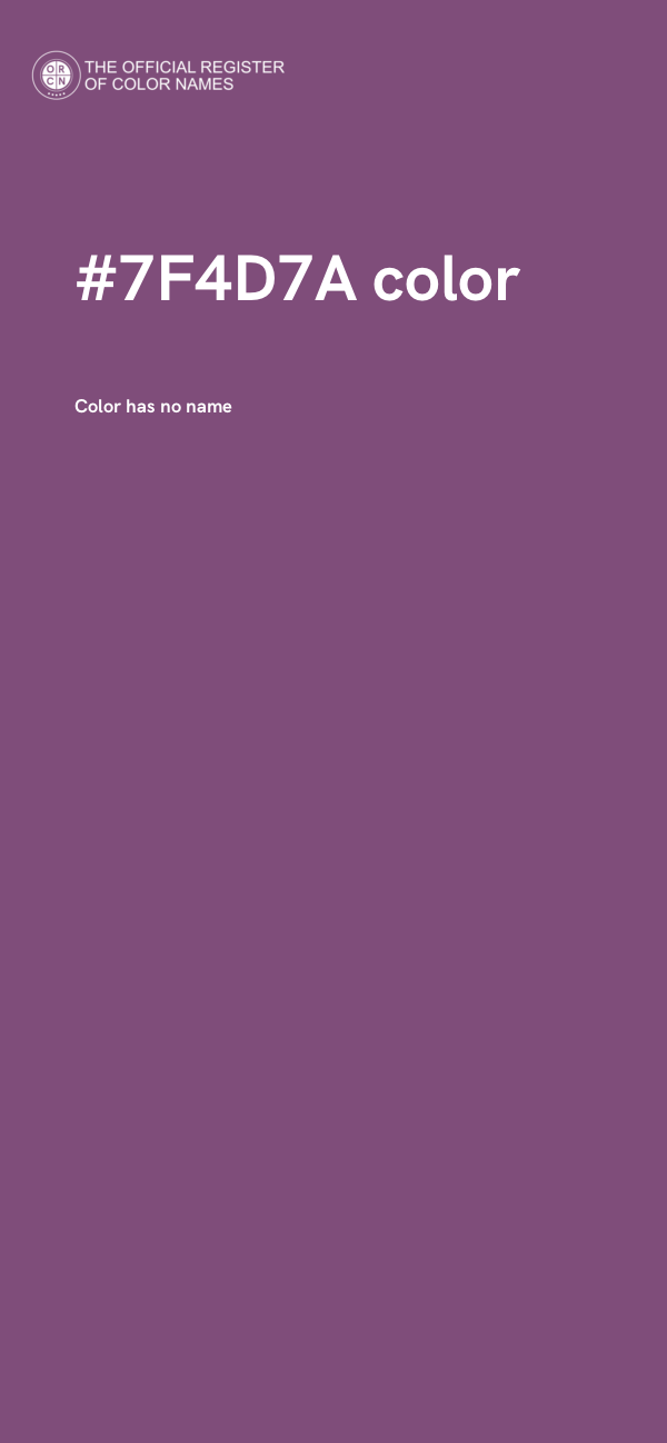 #7F4D7A color image
