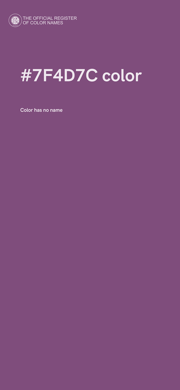 #7F4D7C color image