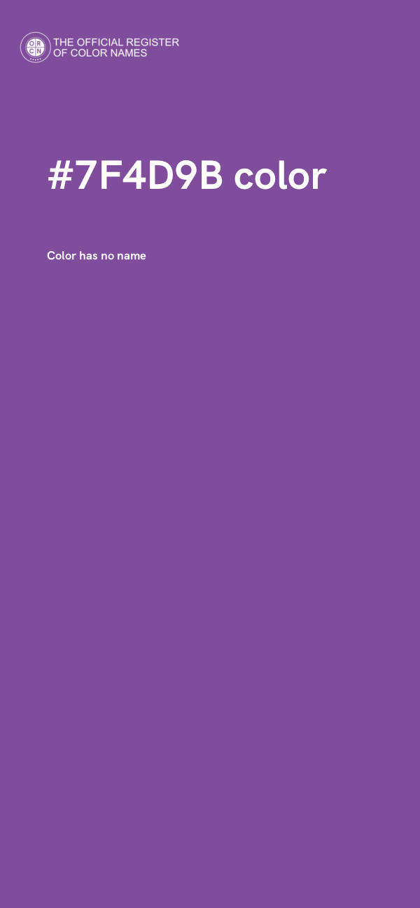 #7F4D9B color image