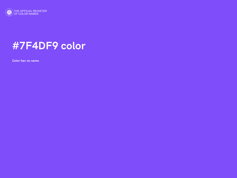 #7F4DF9 color image