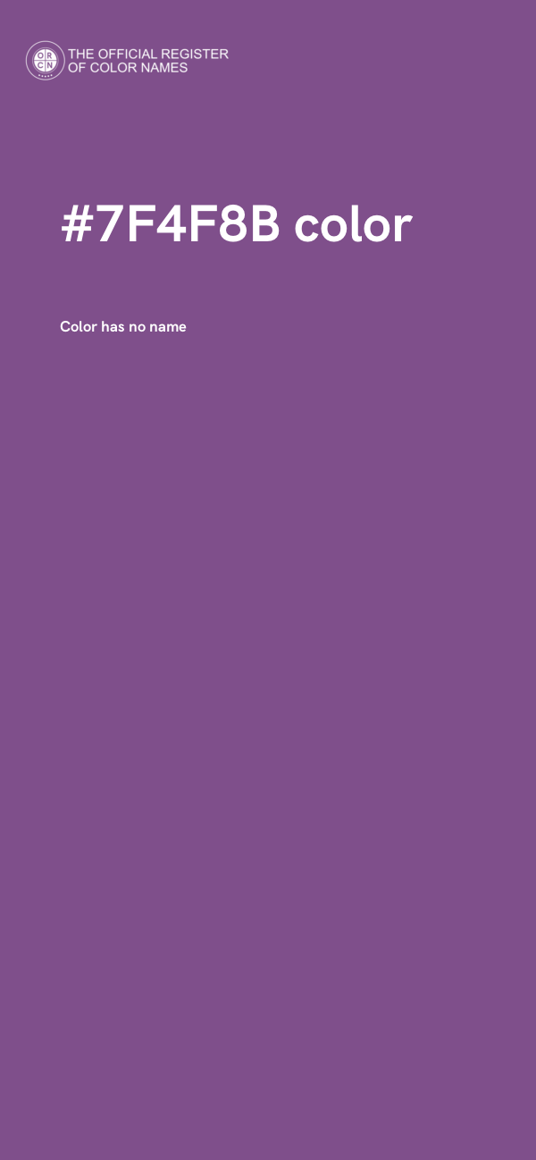 #7F4F8B color image