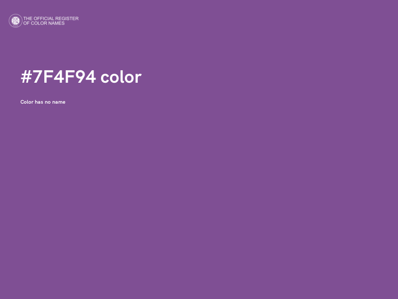 #7F4F94 color image