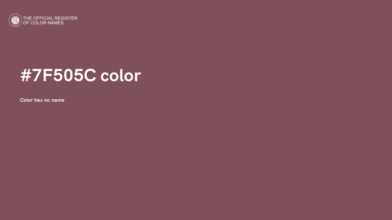 #7F505C color image
