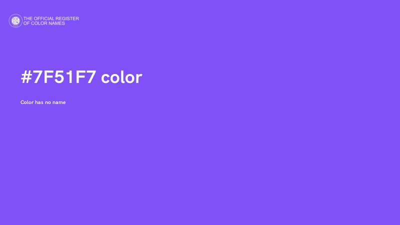 #7F51F7 color image