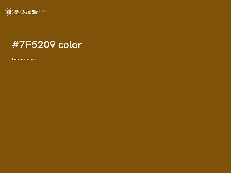 #7F5209 color image