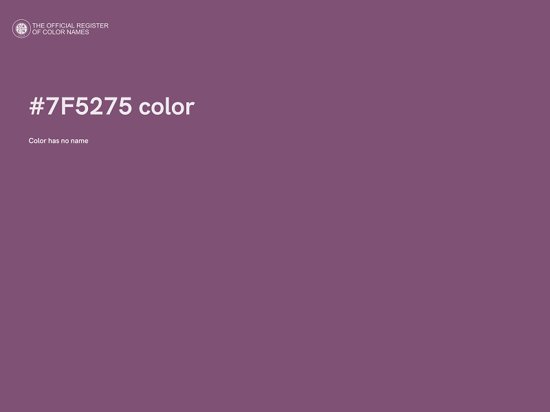 #7F5275 color image