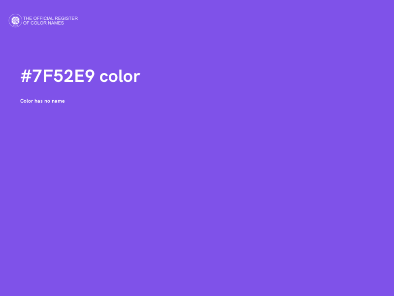 #7F52E9 color image