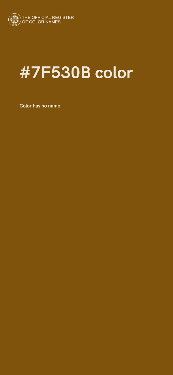 #7F530B color image
