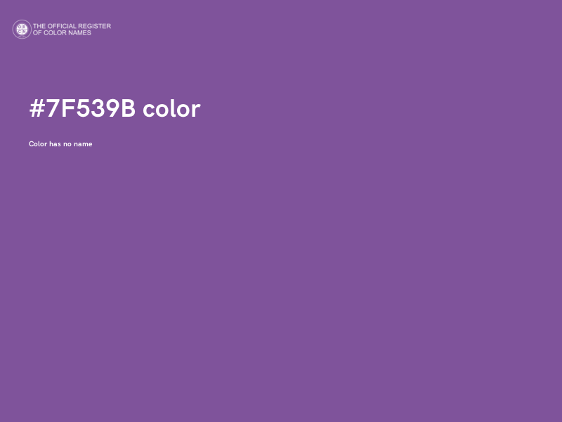 #7F539B color image