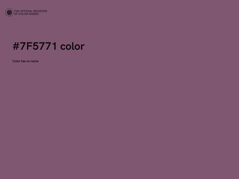 #7F5771 color image