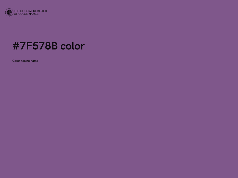 #7F578B color image