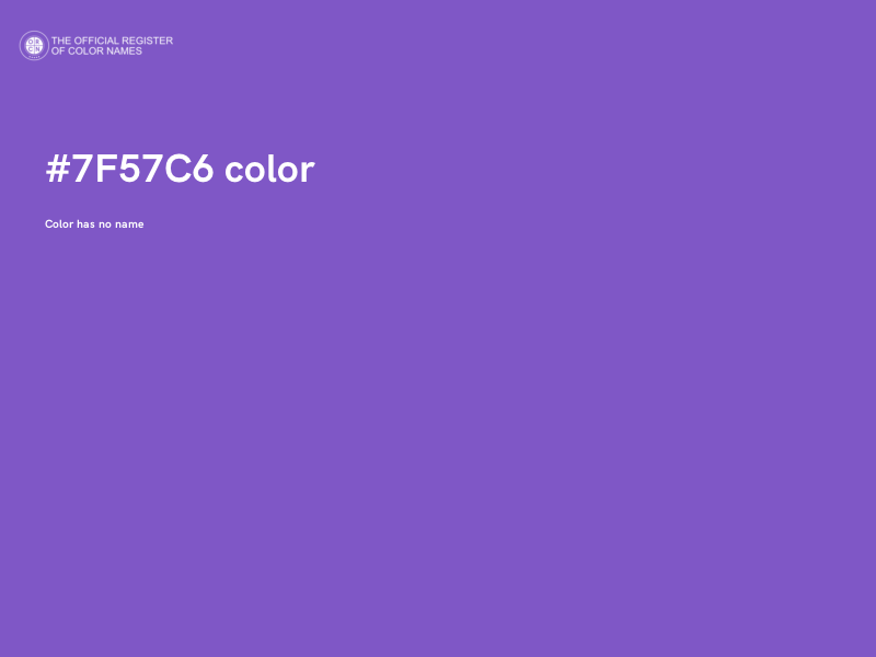 #7F57C6 color image
