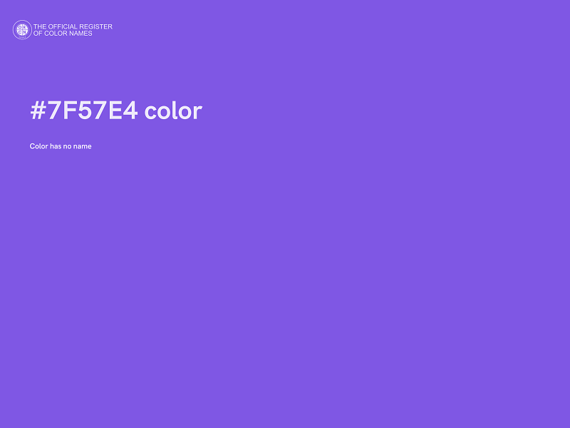 #7F57E4 color image