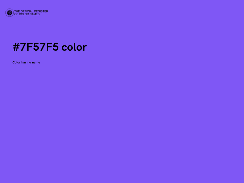 #7F57F5 color image