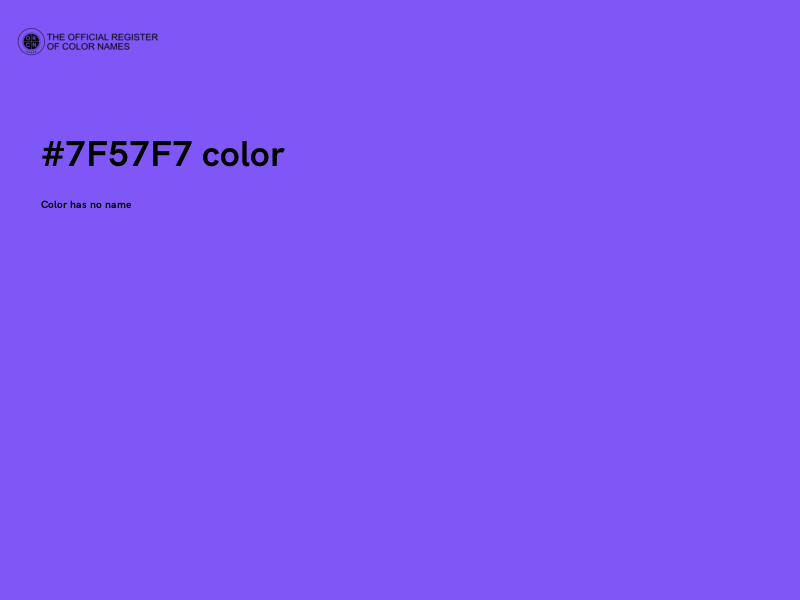 #7F57F7 color image